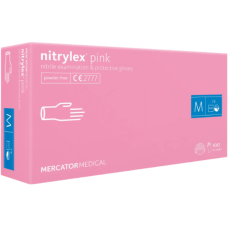 Рукавички нітрилові NITRYLEX рожеві